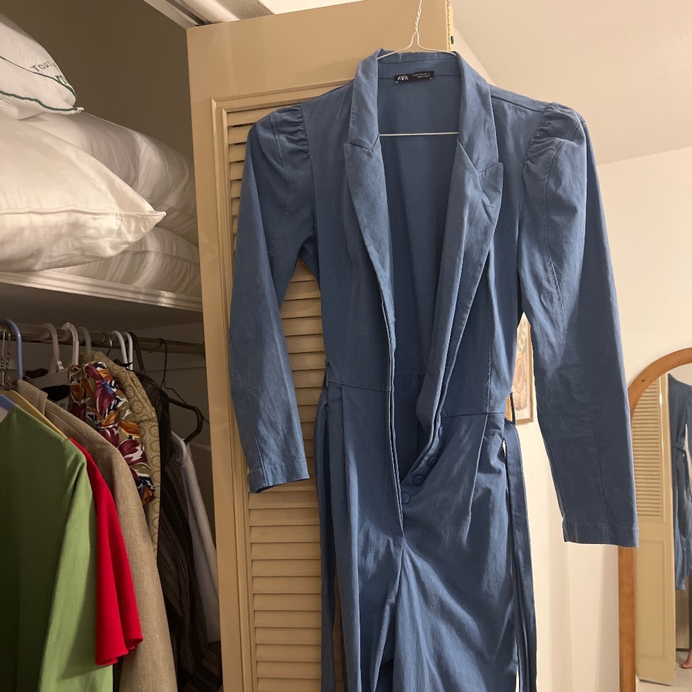 Blue jumpsuit